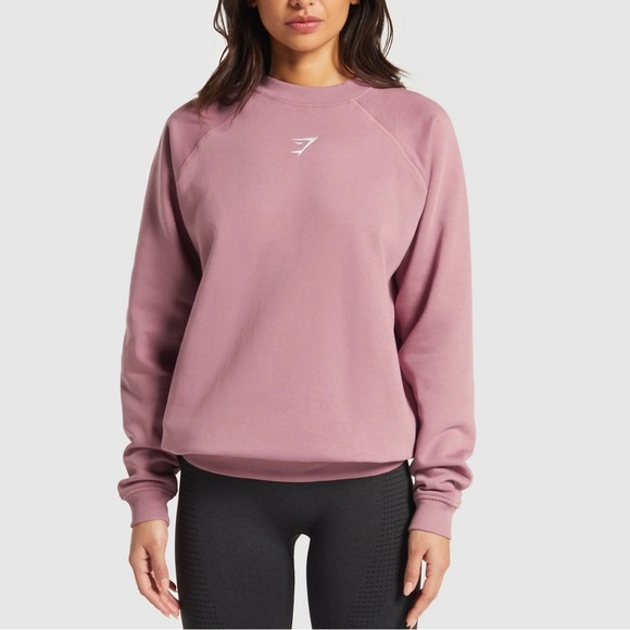 Gymshark Tops - Gymshark Training Oversized Fleece Crewneck Sweatshirt
